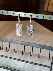 Artisan $190 Sterling Silver Ivy Earrings & 8″ Bracelet Set•Amazing Jewelry! WoW