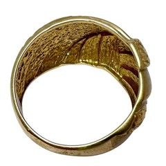 Vintage Ma 10K Gold Matte & Faceted Dome Ring 7 Michael Anthony 4g