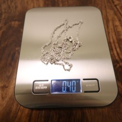 Bronzo Italia necklace rope chain 36-in Milor Italy silvertone lobster clasp