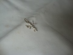 VINTAGE 1970-80s 3D CHERUB ANGEL STERLING SILVER STAMPED 925 CHARM/PENDANT
