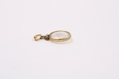 0.7g Vtg Gold Filled Bezel 12k 1/20 g.f Gold Nugget Pendant Coin Edge