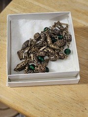 Vintage Antique Flapper Necklace From BOSTON STORE Art Deco Art Nouveau Filigree