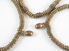 Lot of 6 Vintage BRACELETS Goldtone BEADED Orange Pinks Bead Metal Glass Plastic