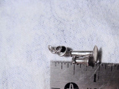 Estate 50s-60s Ster CHARM: 3-D old-fashioned CANDLESTICK TELEPHONE days gone by!