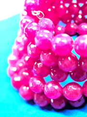 Red Carnelian Wire Wrap Bracelet w/107 7mm faceted Stones Fits All Sizes