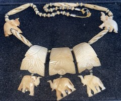1960’s Made For USSR In India.Beautiful Necklace With Elephant.
