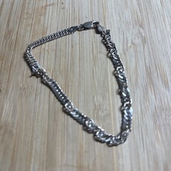 IBB TALY .925 Sterlling Silver Twisted Curb Vtg Chain Bracelet 8″ 6.26 Grams