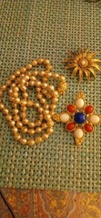 Patriotic Sarah Coventry1970s brooch Celebrate USA 250 plus 1950s Boucher Gold