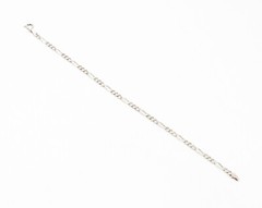 925 Sterling Silver Shiny Polished Petite Curb Link Chain Bracelet BT4516