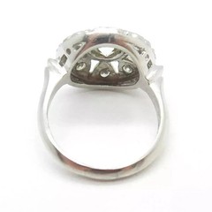 2.85 Ct Art Deco Style Lab Created Diamond 14k White Gold Finish Engagement Ring