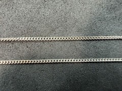 1.51g Vintage Sterling Silver 925 Curb Chain Necklace 20 in M