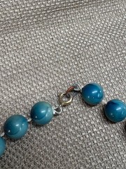 Colorful Necklace Vintage Wood or Plastic Beaded Vintage see pics 14″