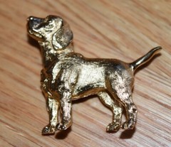 Crown Trifari Canine Collection Beagle Dog Brooch Pin Standing Labrador Figure
