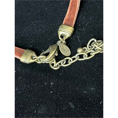 Joan Rivers Orange and Cream Boho Floral Statement Necklace 1709