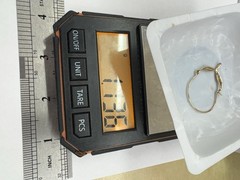 Vtg 80’s Gold Tone Sterling Silver Whale Tail Charm Holder Marked Ster 1.25”