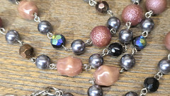 5pc Cookie Lee Jewelry Lot Necklace Bracelet Torsade Beaded Rhinestone Medallion