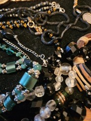 Vintage Lot Jewelry Wear Repair Craft Beads Glass Watch Plastic Metal Shell