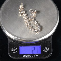 Vintage San Marco Italy Sterling Silver Macaroni Link Bracelet 7.25in 21g