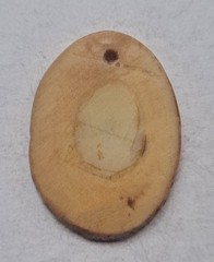 Antique Carved Painted Mechanics’ Good Luck Charm Amulet Scrimshaw
