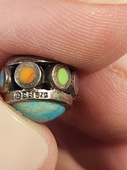 Vintage Sterling Silver Multistone Pendant