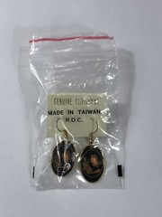 Cloisonne Earrings Dangle Flower Butterfly Vintage – NWT