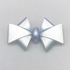 Vintage Brooch Pastel Blue Moonglow Lucite Bow Mid Century Modern Jewelry