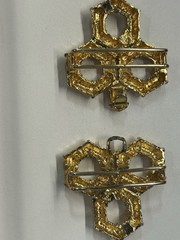 1980’s Vintage Mimi D N gold plated belt buckle