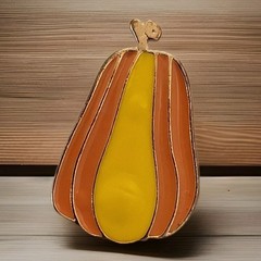 Vintage Fall Autumn Brooch Pin Jewelry Happy Pumpkin Gourd Thanksgiving M64