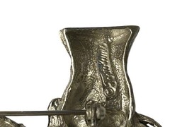 Tortolani Pewter Falcon & Falconer’s Gauntlet Brooch Detailed Pin Bird 3D Jewelr