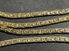 Vintage 14K Gold Plated Chain Necklace 20″ Byzantine Small Link 2.5mm 8.69 grams