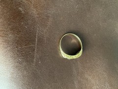 Antique 18ct gold sapphire and diamond ring Size 7.75