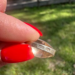 Vintage Soviet USSR 875 Silver Kubachi Niello Gilt Ring Hand Carved Ornate Band