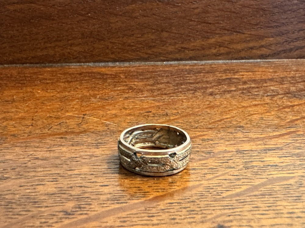 Beautiful Antique 1/20 10k GF Woven Band Ring, 17mm