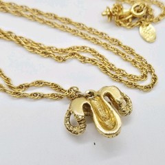 Ram Head Gold Toned Pendant Horoscope Aries on Joan Rivers Rope Necklace 28 in