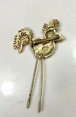 Rare Red Rooster Brooch By Lind Gal