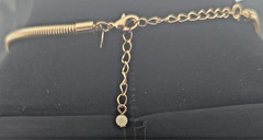 Vintage Avon “FOREVER” Selected by Paula Abdul Gold Tone and Rhinestone Necklace