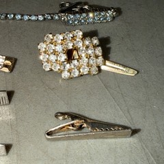 12 Vintage Tie Clips Dante, Swank, Continental & More
