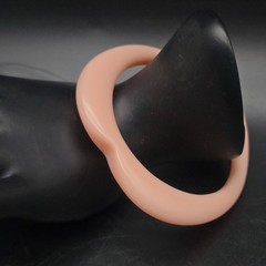 Pink Acrylic Heart Bangle Bracelet Vintage NOS Made in Japan