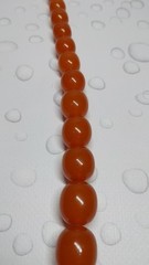 Vintage original Baltic amber beads, made in the USSR, honey color, 127 g