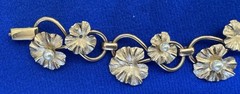 Vintage 1956 1/20 12k Gold Filled and Small Pearls Bracelet-7 1/2″ Long