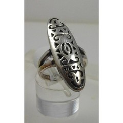 1990’s Sterling Silver Statement Tribal Boho Ring Size 7