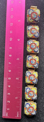 Vintage Hand Crafted Italian MicroMosaic 7 Link Bracelet