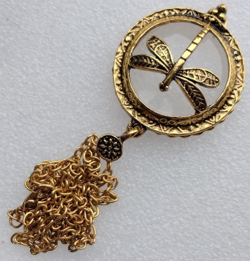 Dual Purpose Vintage Necklace and Magnifying Glass on 24″ Chain