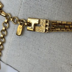 Vintage Monet Gold Tone 3-Strand Necklace Adjustable Length 16-18”