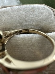 Vintage 10K Yellow Gold Natural Diamond Baguette Ring .22cttw Sz 7.25 / 3.2g