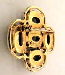 1968 Vintage Sarah Coventry LIGHT OF THE EAST Mosaic Brooch Pin FREE SH