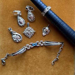 Coleman Black Hills Gold Sterling Silver & Solid 12k Mixed Jewelry Lot Gem 925