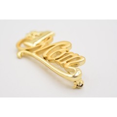 AJC Vintage #1 Mom Pin Brooch Brushed Gold Mother’s Day Signed NOS 1980s Bin4