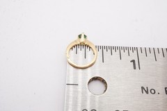 Vintage 10k Yellow Gold Emerald Childs Ring Size 0.5