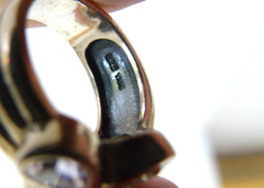 Silpada Sterling Silver CZ Hematite Quartz Wine Flight Ring Size 5